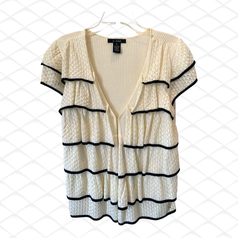 U-Knit Ruffled Knit Top - Picture 2 of 6